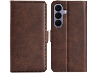 Samsung Galaxy S26+ Leder Hülle Karten Ledertasche mokka