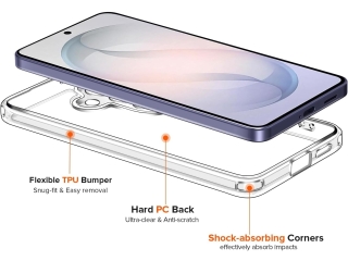 Samsung Galaxy S26+ SuperClear Case Hybrid Hülle