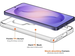 Samsung Galaxy S26 Ultra SuperClear Case Hybrid Hülle