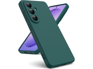 Samsung Galaxy S26+ Liquid Silikon Case Hülle nachtgrün