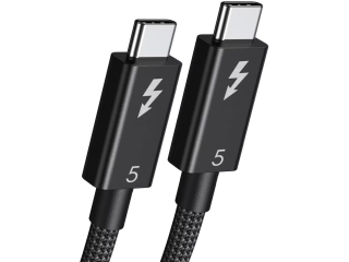 Thunderbolt 5 Nylon Braid Kabel 1.5m 80 Gbps 240 Watt 8K USB4