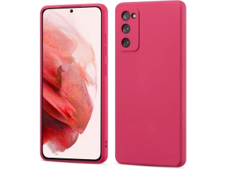 Samsung Galaxy S20 FE Liquid Silikon Case Hülle raspberry pink