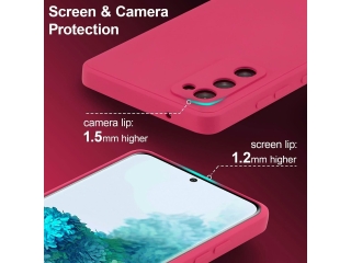 Samsung Galaxy S20 FE Liquid Silikon Case Hülle raspberry pink