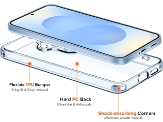 Samsung Galaxy S26 SuperClear Case Hybrid Hülle
