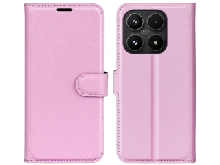 Xiaomi 17 Lederhülle Portemonnaie Karten Etui rosa