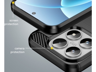 Xiaomi 17 Carbon Gummi Hülle TPU Case schwarz