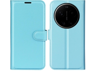 Xiaomi 17 Ultra Lederhülle Portemonnaie Karten Etui hellblau