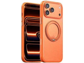 Apple iPhone 17 Pro Max Fallschutz Hülle mit MagSafe Standring orange
