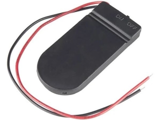 Doppel CR2032 Knopfzellen Batteriehalter mit Ein/Aus-Schalter
