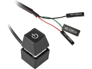 Mainboard Power On-Off Key Cap Schalter mit LEDs für ATX Mainboards