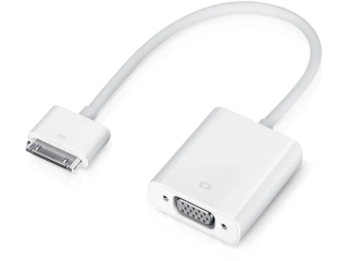 Apple iPad iPhone 30-pin Dock Connector to VGA Adapter (MC552ZM/B)