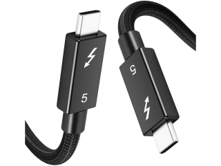 Thunderbolt 5 Nylon Braid Kabel 2m 80 Gbps 240 Watt 8K USB4