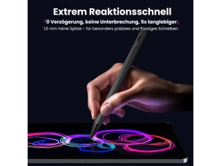 Magnetischer Stylus Pen mit Neigungserkennung für iPad - schwarz