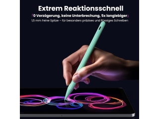 Magnetischer Stylus Pen mit Neigungserkennung für iPad - mint green