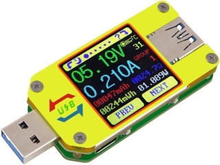 UM34C USB Multimeter mit Bluetooth und Farbdisplay für USB-C & USB-A