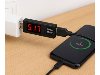 ChargeDoctor USB Power Meter mit LED Display Volt/Ampere
