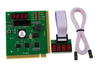 PC Analyzer POST Diagnosekarte PCI ISA mit externem LED Display
