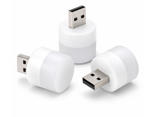 Mini USB Nachtlicht LED Stecklampe (3000K Warmweiss) 3er Set