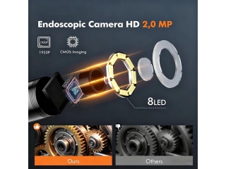 Industrie Endoskopkamera 1080p HD 4.3 Zoll LCD IP67 5m 8mm