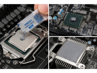 HM501 Wärmeleitpaste Thermal Grease für CPU, GPU, Chipset (20x 0,5 g)