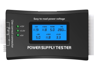 Digitaler PC-Netzteiltester mit LCD-Display für ATX-Netzteile