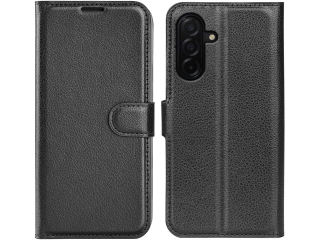 Samsung Galaxy A27 Lederhülle Portemonnaie Karten Etui schwarz