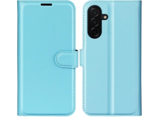 Samsung Galaxy A27 Lederhülle Portemonnaie Karten Etui hellblau