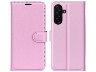 Samsung Galaxy A27 Lederhülle Portemonnaie Karten Etui rosa