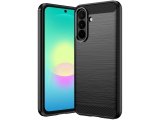 Samsung Galaxy A27 Carbon Gummi Hülle TPU Case schwarz