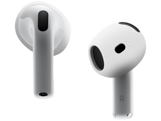 Rutschfeste Silikon Ear Tips für Apple AirPods 4 (2024) - weiss