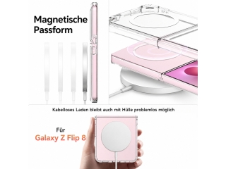 Samsung Galaxy Z Flip8 MagSafe Clear Case Hülle