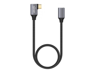 USB C Verlängerungs Kabel 90 Grad Winkel Data & Charge 0.5 Meter