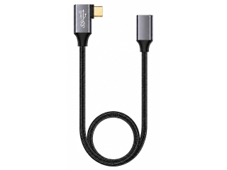 USB C Verlängerungs Kabel 90 Grad Winkel Data & Charge 0.5 Meter