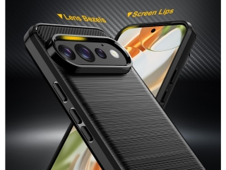 Google Pixel 11 Carbon Gummi Hülle TPU Case schwarz