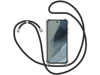 Google Pixel 11 Pro Handykette Necklace Hülle Gummi transparent