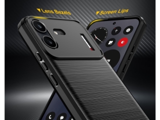 Nothing Phone (4b) Carbon Gummi Hülle TPU Case schwarz