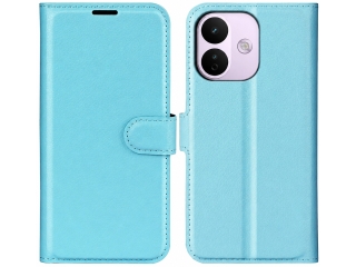 Xiaomi Redmi Note 17 Pro Lederhülle Portemonnaie Karten Etui hellblau