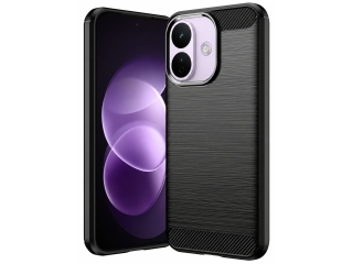 Xiaomi Redmi Note 17 Pro Carbon Gummi Hülle TPU Case schwarz
