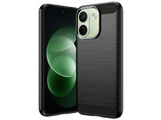 Xiaomi Redmi Note 17 Pro Max Carbon Gummi Hülle TPU Case schwarz