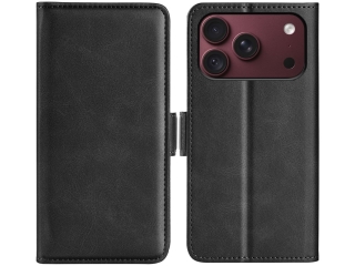 Apple iPhone 18 Pro Max Leder Hülle Karten Ledertasche schwarz