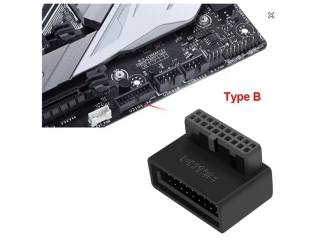 USB 3.0 19-Pin Header 90-Grad Mainboard Adapter PH19B