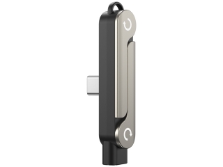 240W USB-C Ladeadapter mit Smartphone Ständerfunktion - silber