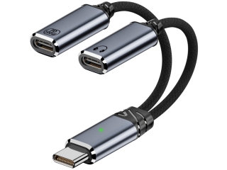 USB-C Audio- und Ladeadapter mit 100W PD & USB 2.0 480 Mbit/s