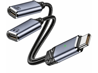 USB-C Audio- und Ladeadapter mit 100W PD & USB 2.0 480 Mbit/s
