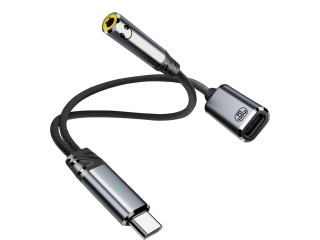 USB-C auf 3.5mm Kopfhörer Audio und Ladeadapter mit 100W PD